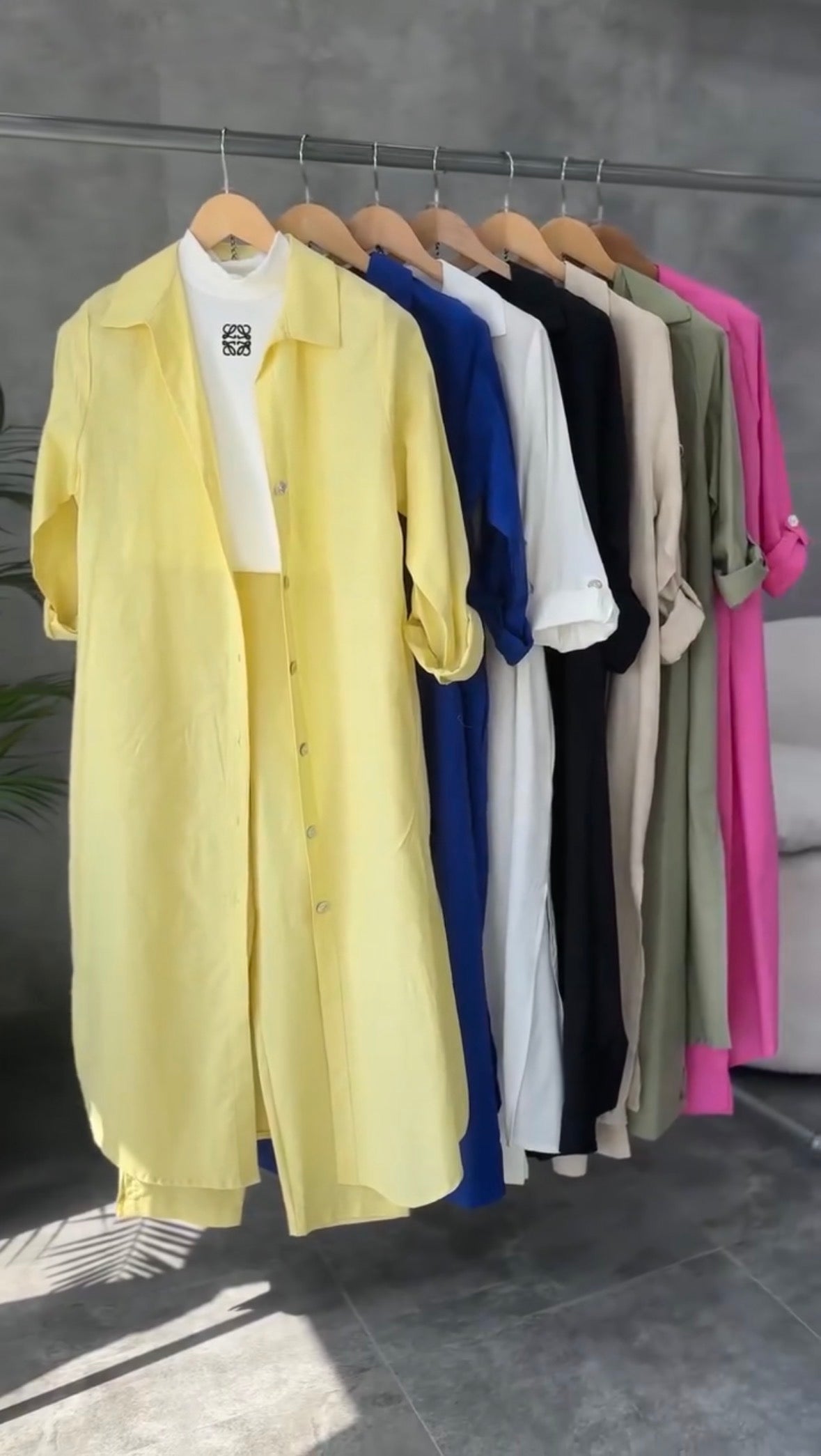 Longline Shirt & Trouser Set