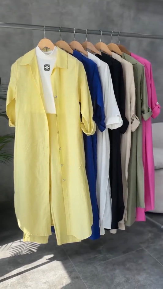 Longline Shirt & Trouser Set