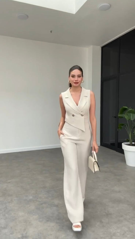Asymmetrical Cut Jumpsuit