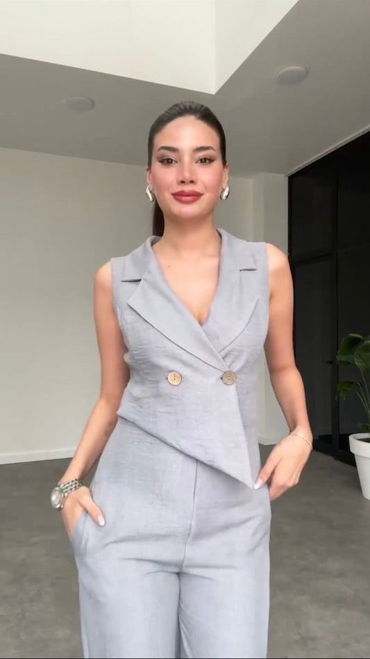 Asymmetrical Cut Jumpsuit