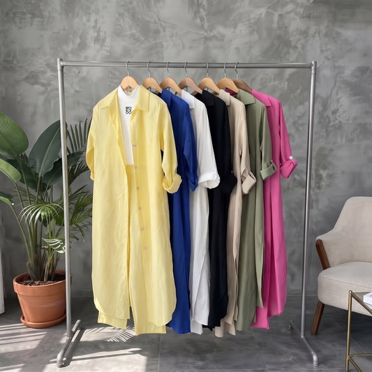 Longline Shirt & Trouser Set